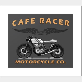 Cafe Racers Vintage Motorcycle Posters and Art